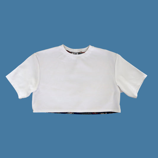 CRANE BIRDS TEE BLUE