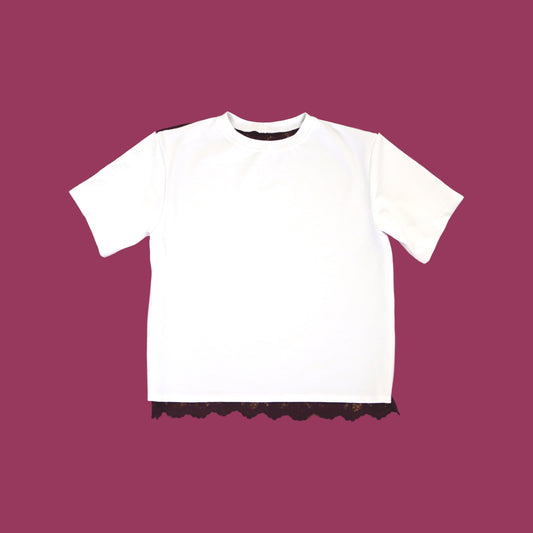 LACE TEE PURPLE