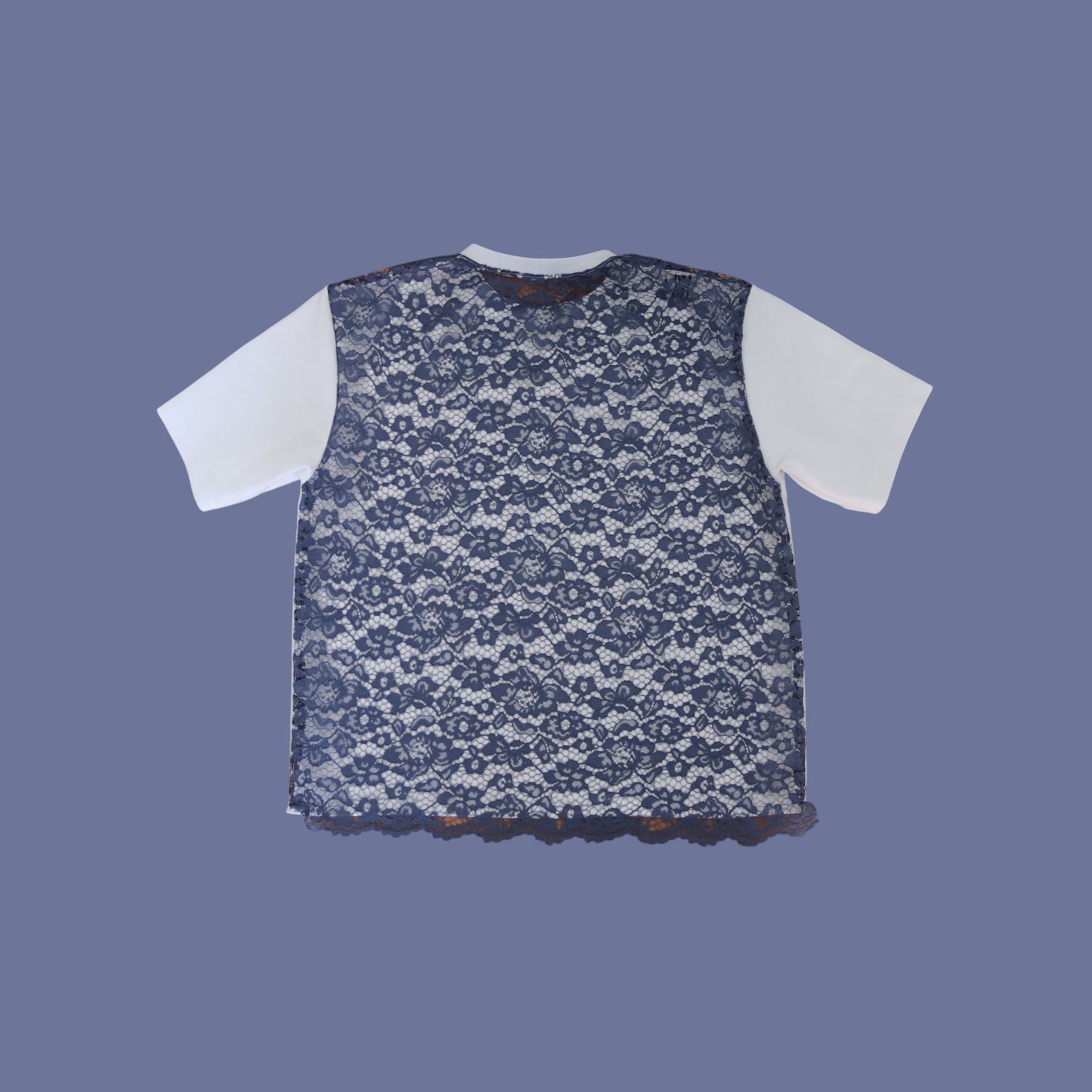 LACE TEE BLUE