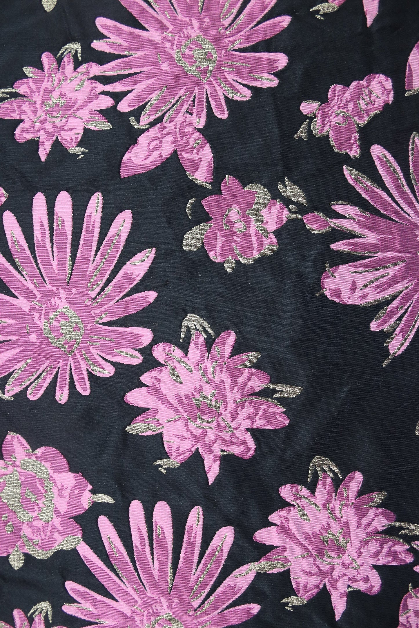 PINK FLOWER TEE BLACK
