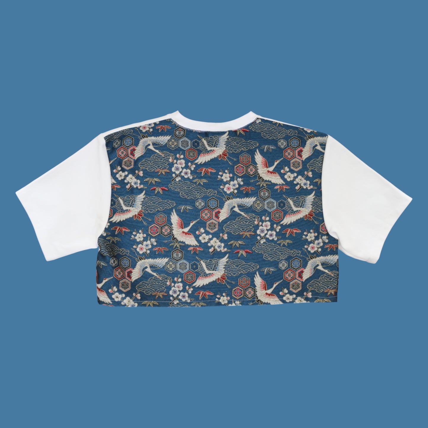 CRANE BIRDS TEE BLUE