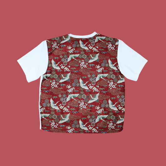 CRANE BIRDS TEE RED